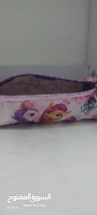 pink kids pony pencil case