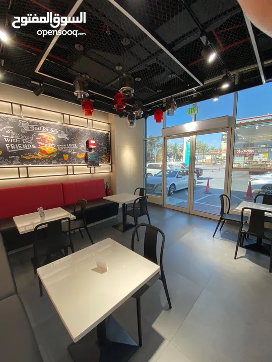 Restaurant for rent and Sell, inside a famous and high traffic petrol station with residential areas