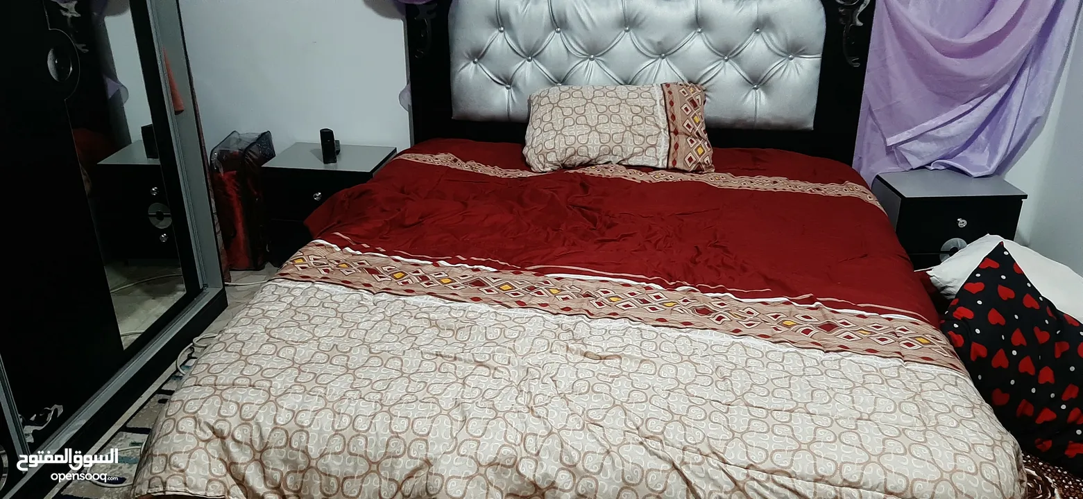 غرفة نوم حجم كبير جدا لامنيت للبيع مستعمل سعر 150 عرايسي خزانة كبيرة ماستر تفصيل من شركة