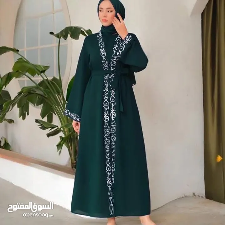 عباي قطعتين  خامة الكريب  فري سايز ل80 السعر 15 دنانير  نعيمه/اس راء8