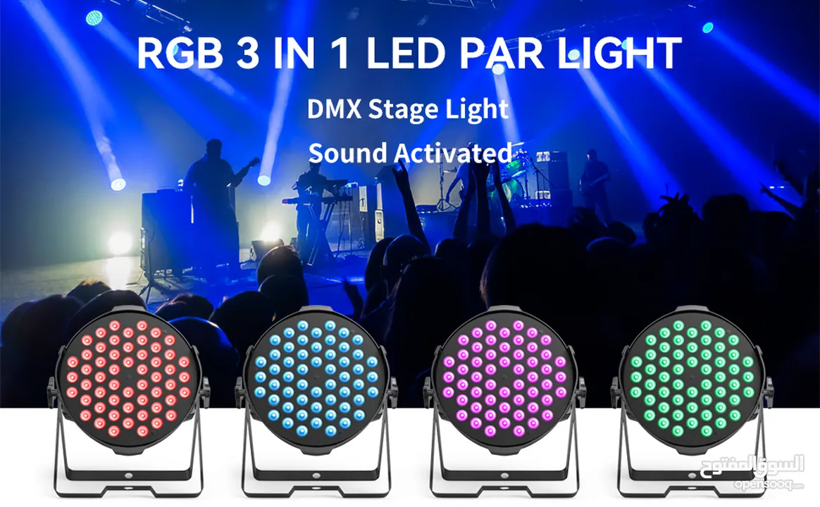 اضاءة حفالات ومناسبات (باركان) 54X3w Led Par Can Stage Light