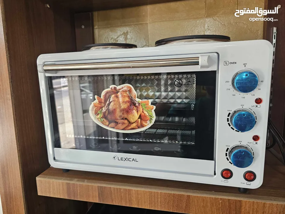 فرن مع غاز كهربائي