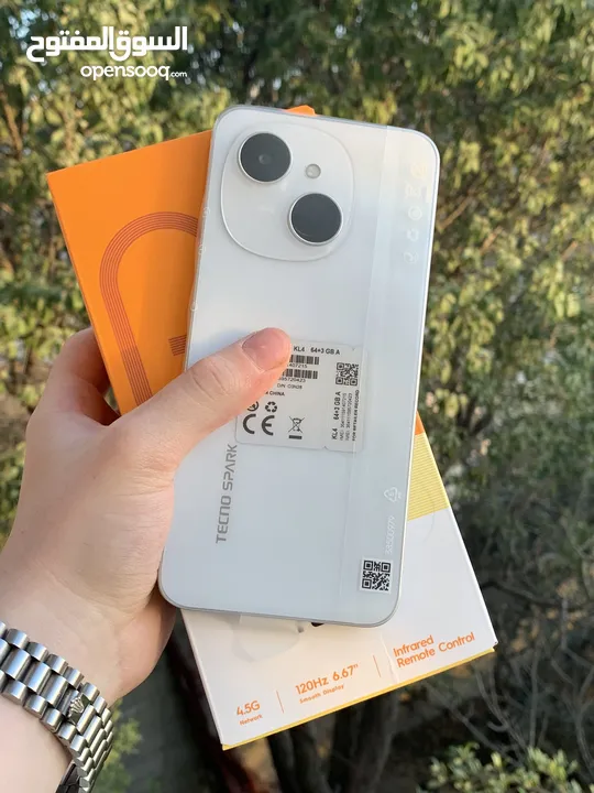 شبيه الايفون تكنو سبارك g1 128 جيجا الرام 4GB+4GB كفالة 13 شهر على الجهاز طبعا جديد مع مرفقاته