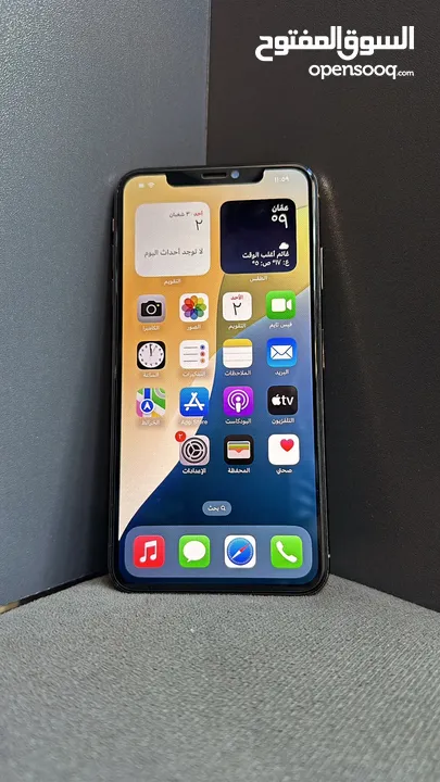 iPhone xs max 256g battery %100 مغير شاشة وبطارية