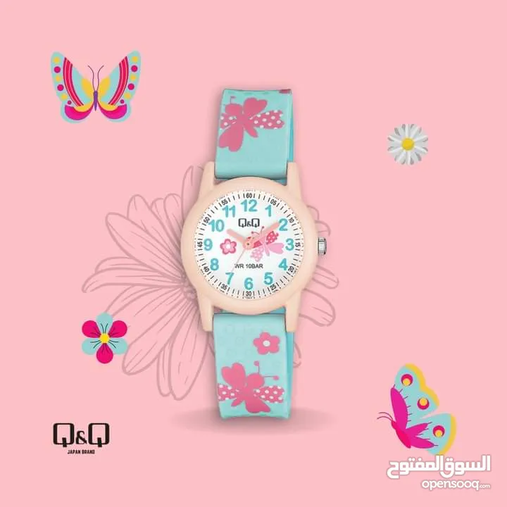 ساعات Q&Q للاطفال عدة رسومات