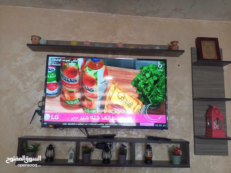 رف شاشة التلفزيون خشب لامنيت مميز