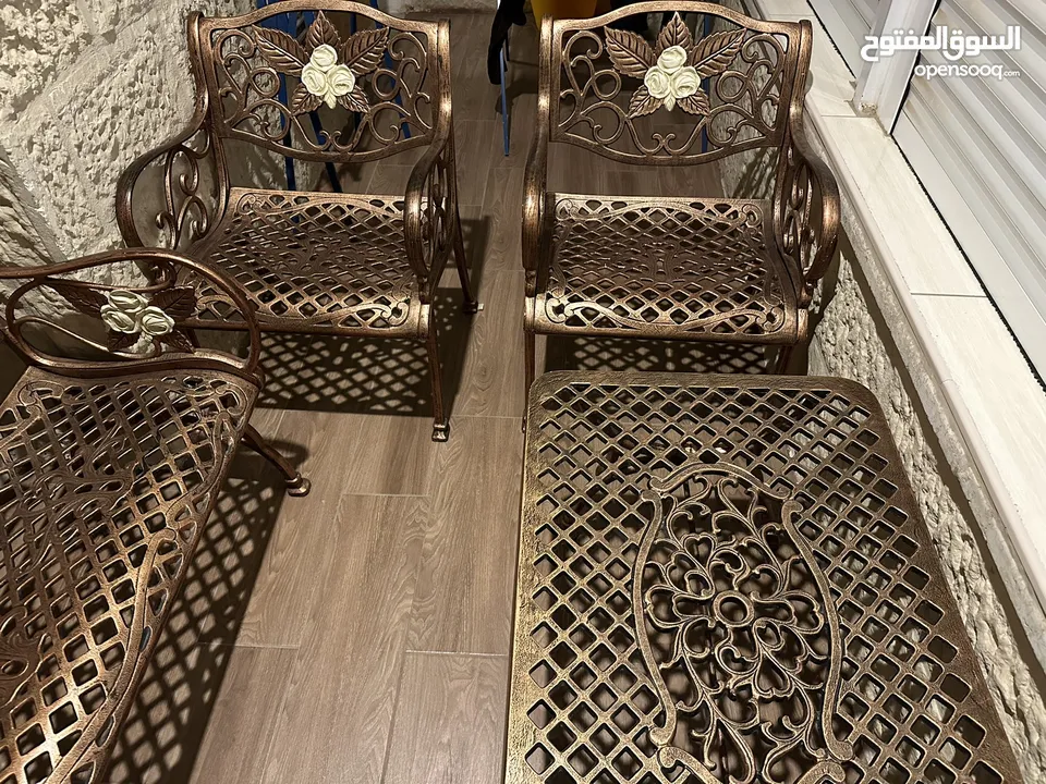 طقم حدائق/بلكونات فاخر - 4 قطع