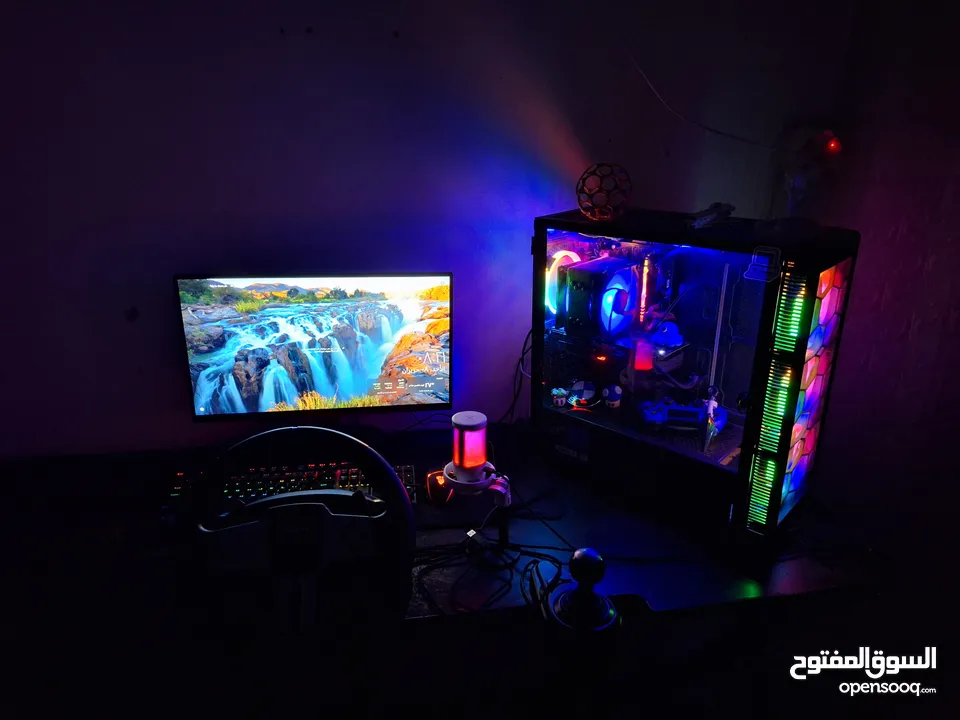 بسم الله ما شاء الله  Computer Gming  نظيف كامل مكمل  معه كلشي