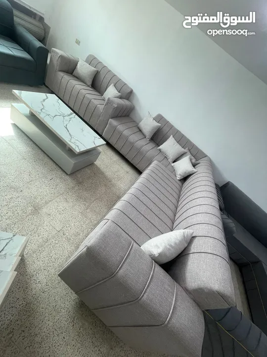 كورنرات 9مقاعد حرف L معاه كمان مجوزه بسعر الجملة من مفروشات ماسة لاتردد بل اتصال والحجز