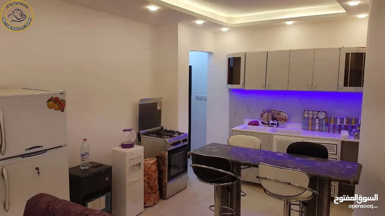شقة مفروشة مميزة للبيع في السابع قرب جمعية خليل الرحمن طابق ثاني 93م تشطيب سوبر ديلوكس