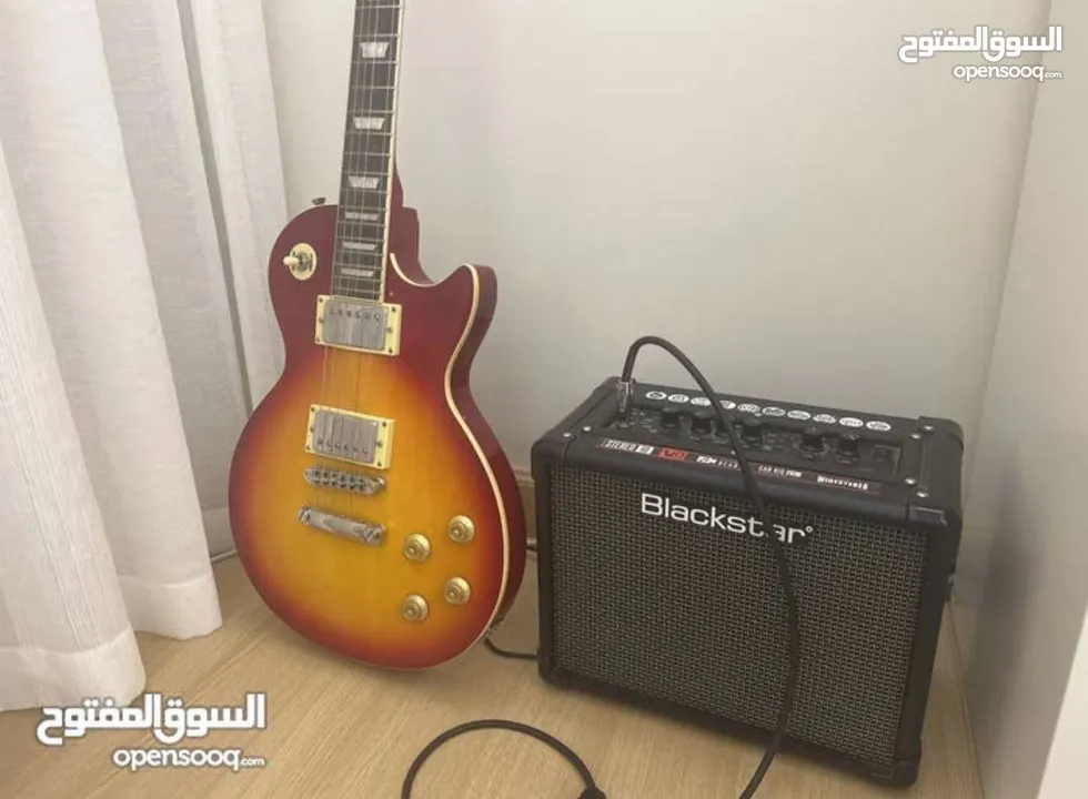 amp black star/ electric guitar les paul smiger