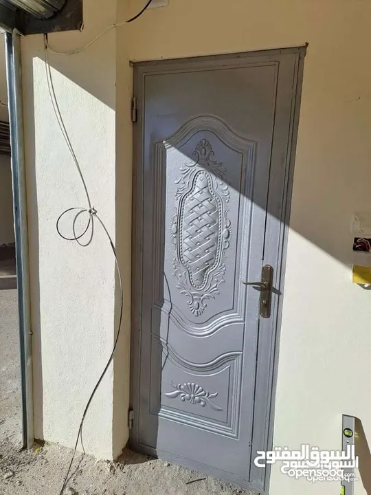 بواب حديد تفصيل الباب كامل 75 دينار