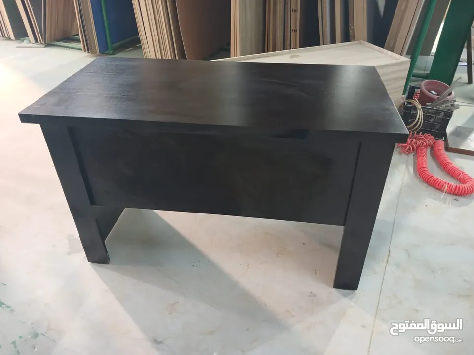 مكتب 120  و140 و160 سم مع درجين معلقات باسعار خياليه
