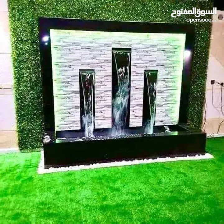 بناء برك سباحة والبيوت الريفية وشلالات والاسوار تشيك الأراضي وبناء الشاليهات تنسيق الحدائق شلالات