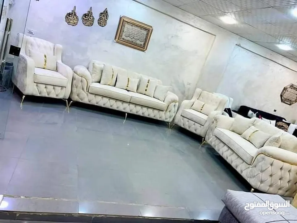 طقم كنب موديل بالالوان والاشكال والمقاسات