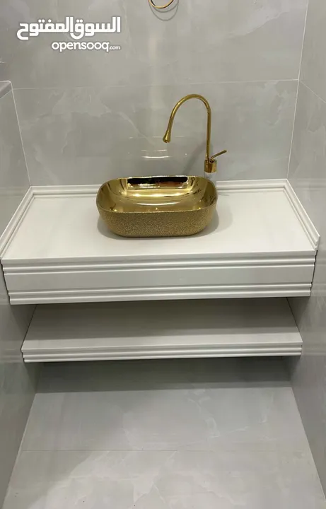 تفصيل مغاسل رخام صناعي مغسله كاونتر كاونترات corian كوريان كورين اكريليك مغسلة كوارتز بورسلان ديكور
