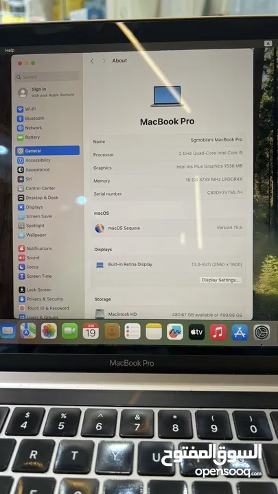 MacBook Pro 2020 13,3 inch 512GB / 8G core i5