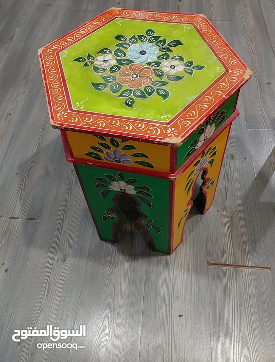 colourful side table