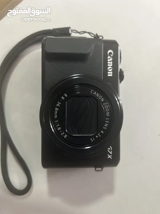 كاميرا canon g7x mark2 مستخدمه بحاله جيد جداً في رام الله بسعر نار وامكانيه المفاصله