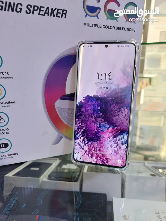 مستعمل Samsung S 20 plas 5G رام اساسي 12 جيجا 128 امريكي هدية كفر وشاحن وتوصيل