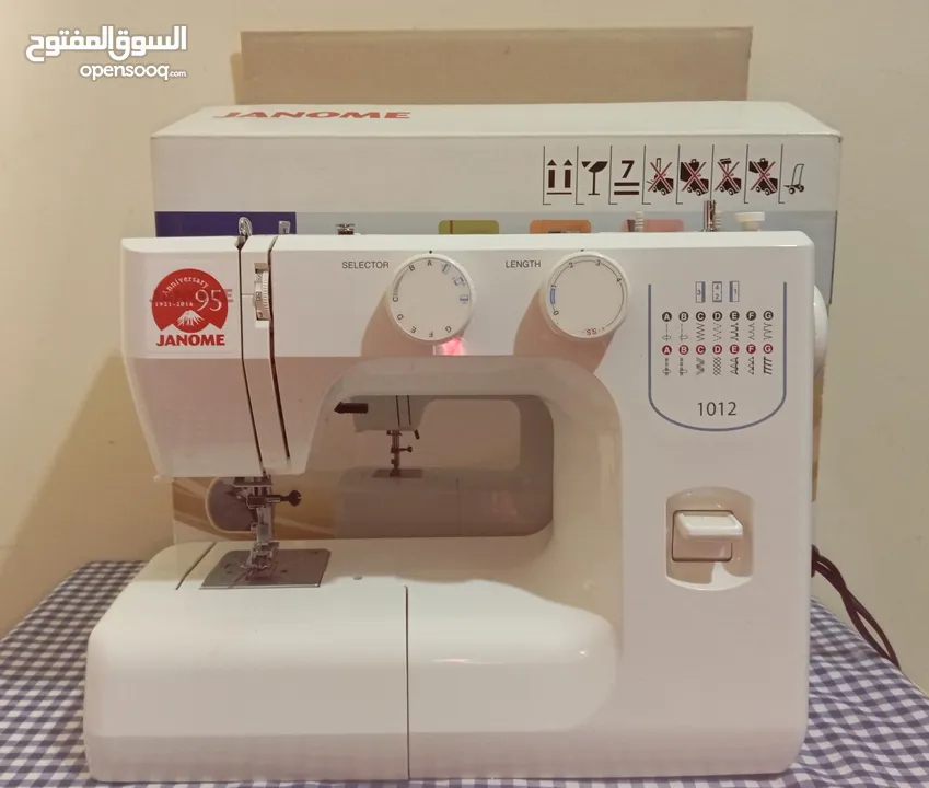 Sparingly used Janome sewing machine available for sale.