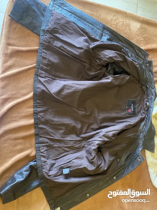 جاكيت جلد hidesign leather jacket