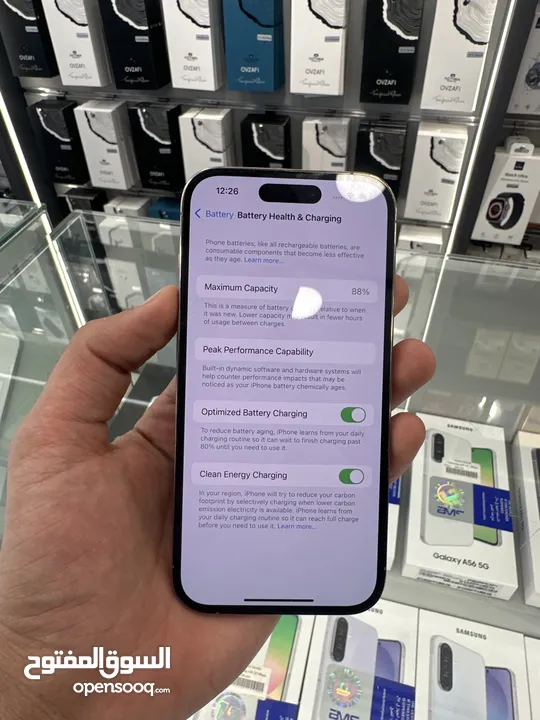 iPhone 14 Pro 128 GB used  ايفون 14 برو 128 جيجا مستعمل بحاله الوكاله  بطاريه 88‎%‎ لون ذهبي