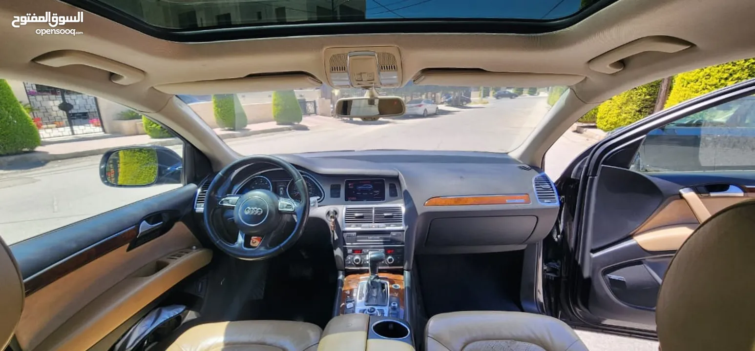 كاش أو اقساط من المالك AUDI Q7 2013 SLINE ممشى قليل 3.0cc سوبر تشارج فل كامل أعلى صنف فحص كامل
