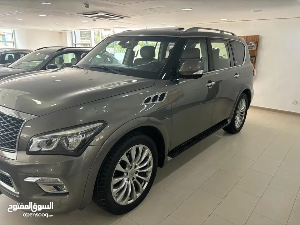 انفنتي QX80  2016 وارد وكفالة الشركه