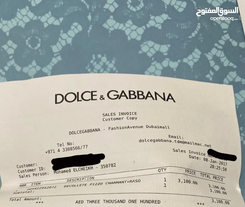 كعب dolce and gabbana D&G