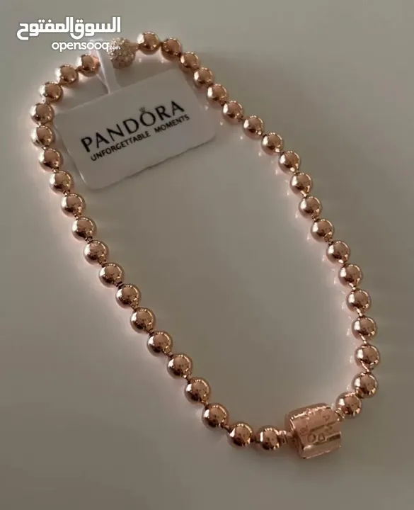 أساور باندورا  pandora bracelet  أساور مختومة فضة عبارة 925  مع البكج كامل