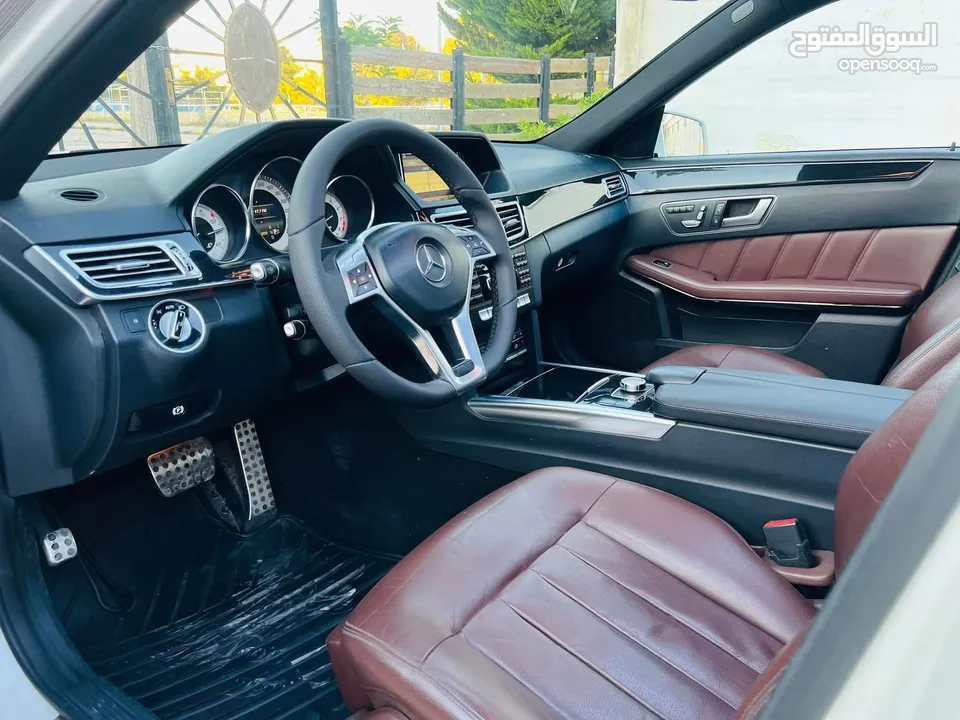 مرسيدس E200 موديل 2014 AMG فل كامل اعلى صنف فحص كامل 7 جيد السياره بحالة الوكالة