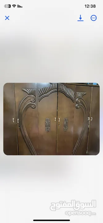 خزانه 6 ابواب  تخت مجوز مع فرشه زمبركيه