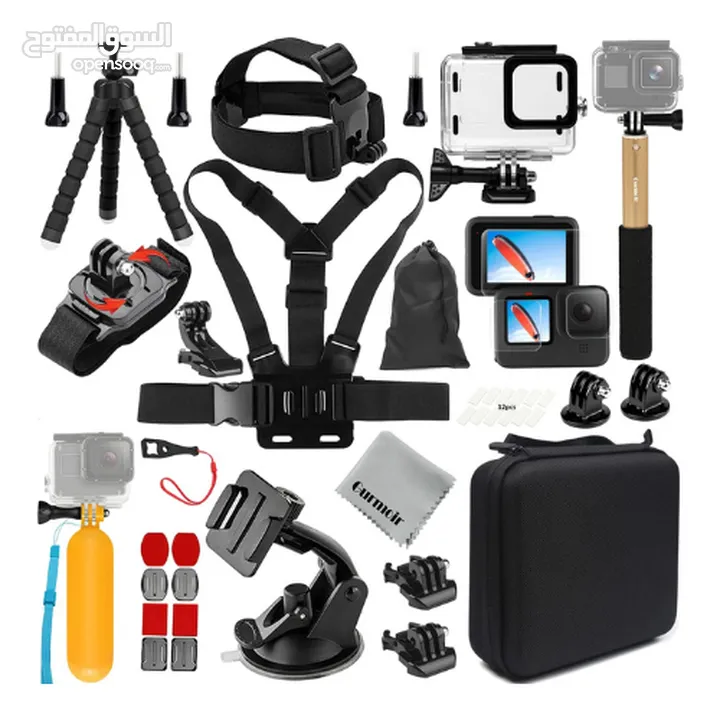 GoPro Accessories Kit Action Camera  مجموعة ملحقات جو برو لكاميرا الحركة