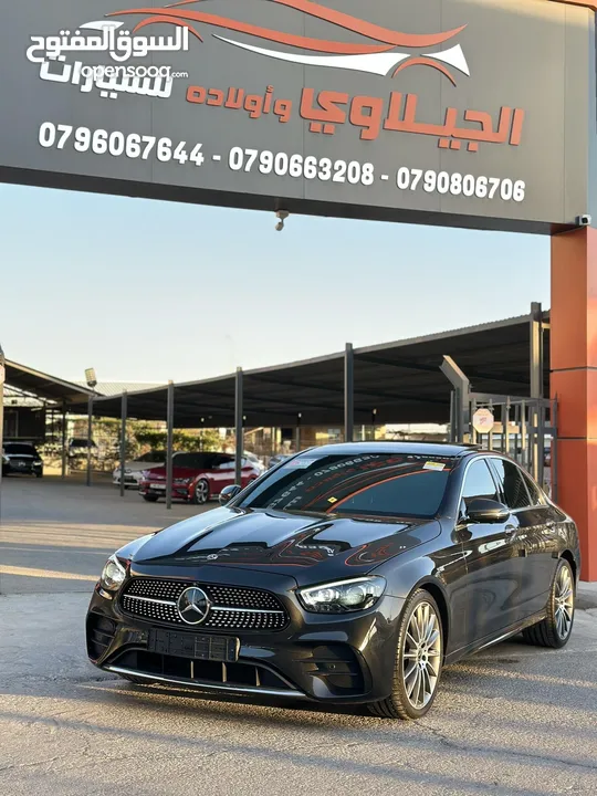 مرسيدس E350 2021 فل اضافات اعلى صنف بانوراما وارد المانيا لون فيراني مميزة