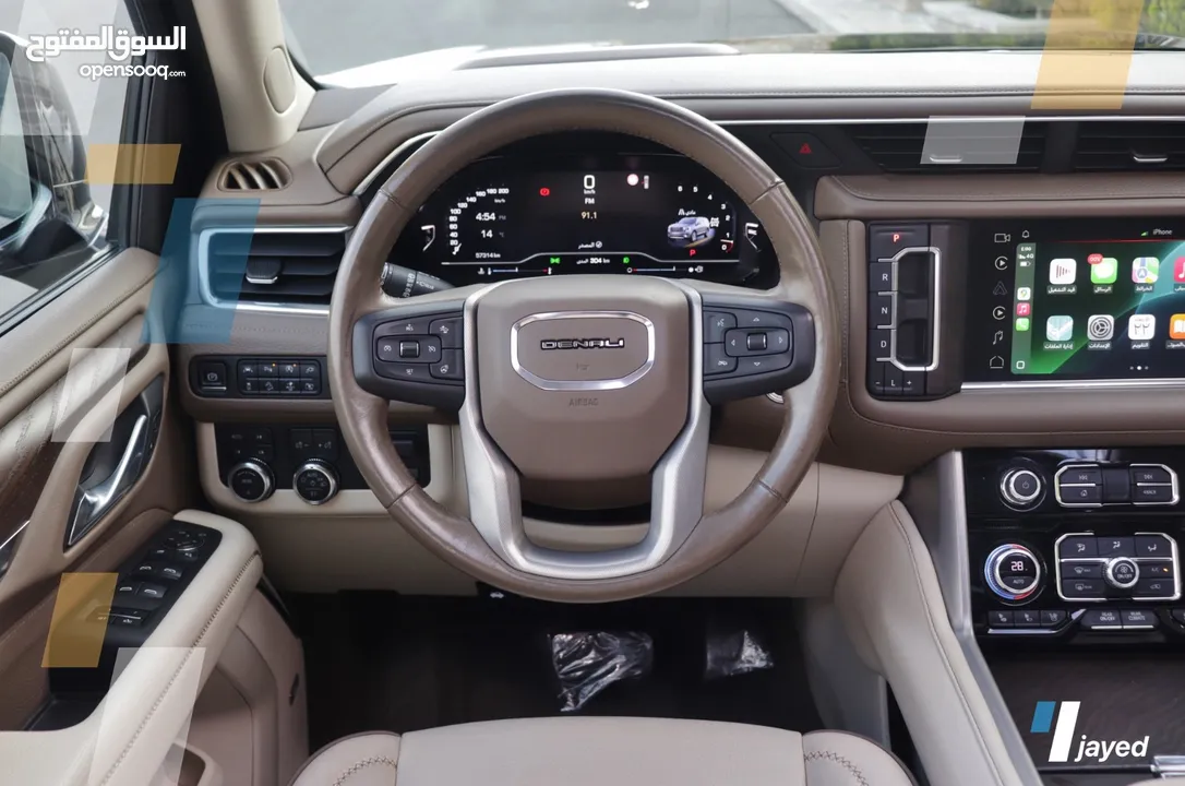 GMC Yukon Denali 2022 جي ام سي يوكن دينالي للبيع بحالة الوكالة تحت الكفالة2027