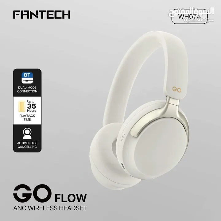 FANTECH WH07A GO FLOW ANC WIRELESS HEADSET BLACK
