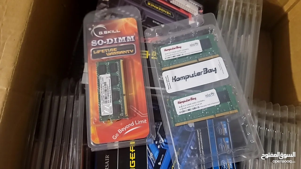 رامات اصلية للابتوب DDR3 احجام  4GB OR 8GB kit