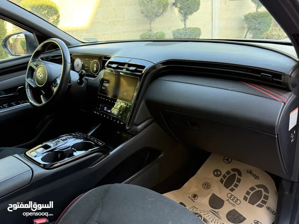 هونداي توسان NLine ترخيص 2022 محرك 1600 هايبرد plug in/يقطع على الشحنه 65 كيلو متر