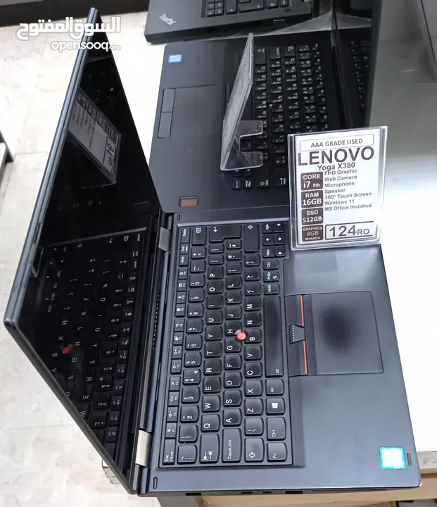 Lenovo yoga x 380 core i7 8th generation 16 GB ram 512 GB SSD storage