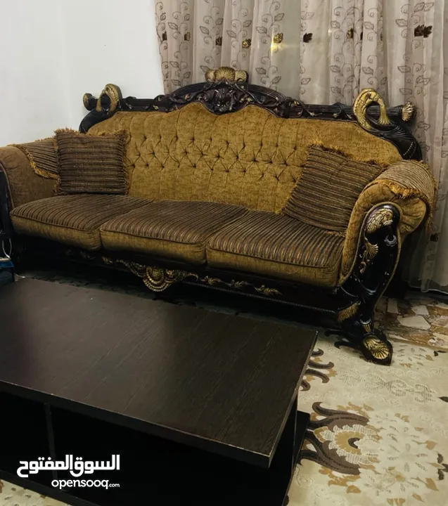 طقم كنب خشب زان