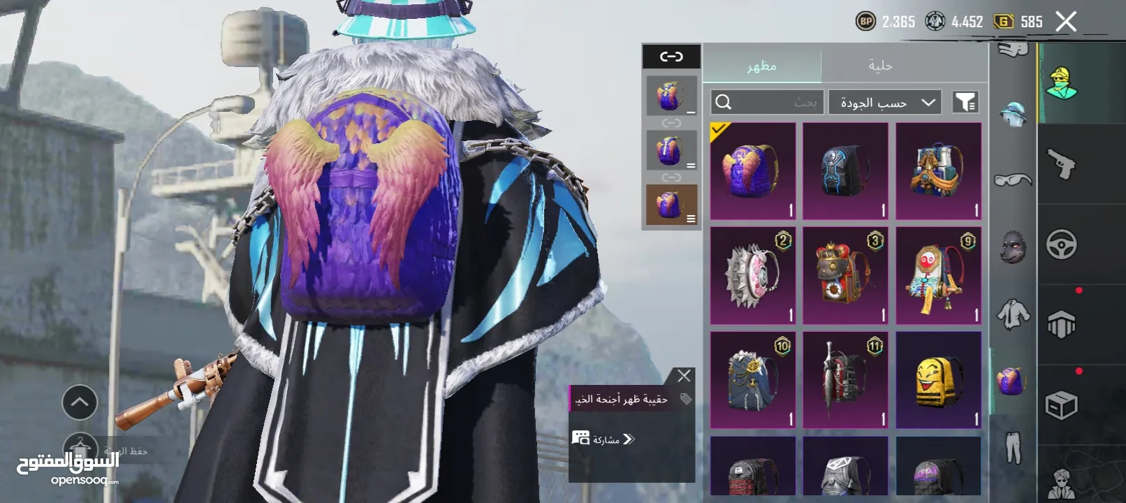 حساب ببجي