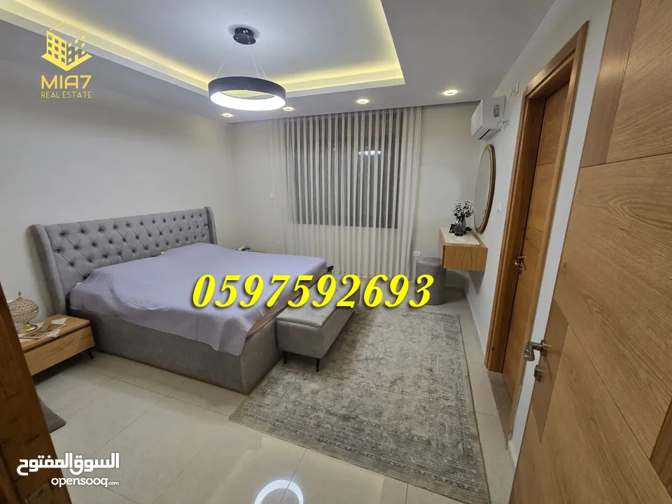 شقة طابقية جاهزة مفتاح للبيع البيرة قرب الهاشمية  مساحة كلية 200 م " 181 م صافي"