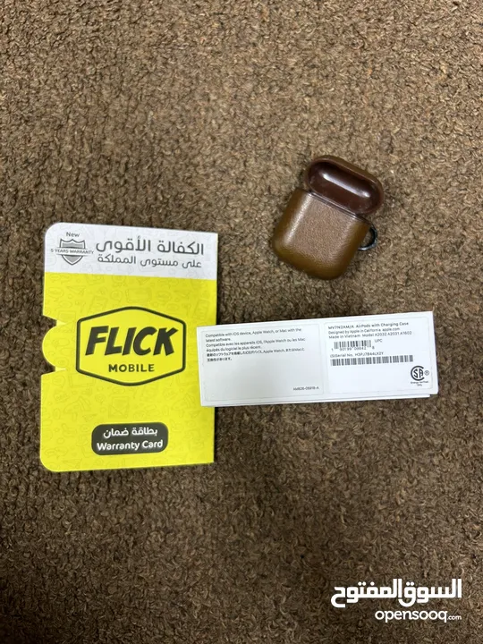سماعات ايربودز 2 بحالة الوكاله