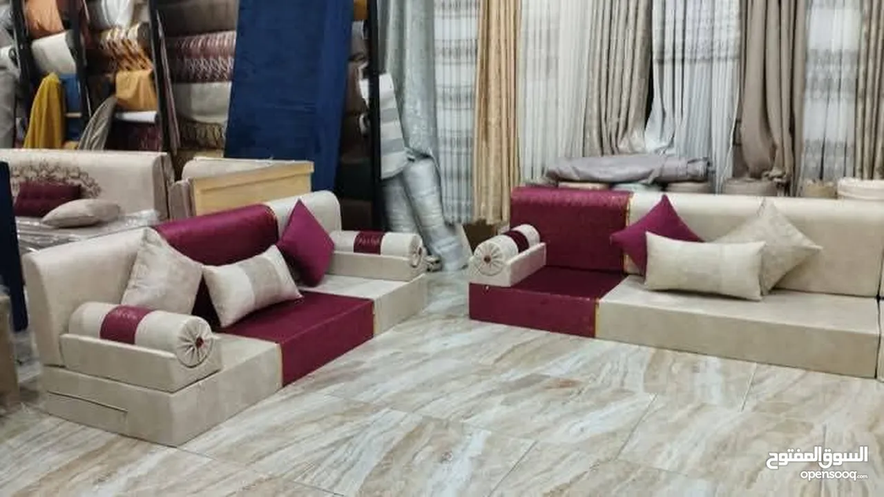 جلسات عربيه و خليجيه و ستائر تركيه و ستائر التعتيم موقعنا الزرقاء سوق النصر معرض جود