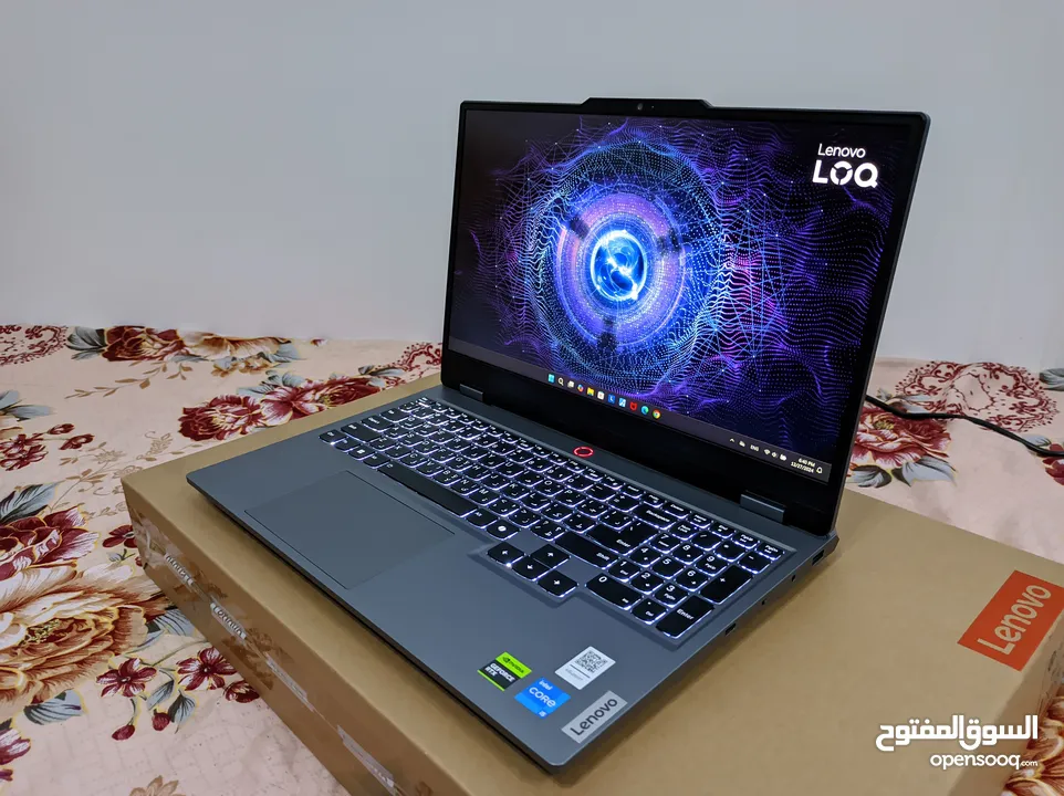 لابتوب جيمنج وشغل من شركة Lenovo العملاقة -RTX 3050 6 جي بي رام 16 معالج i5 12450HX Gaming Laptop