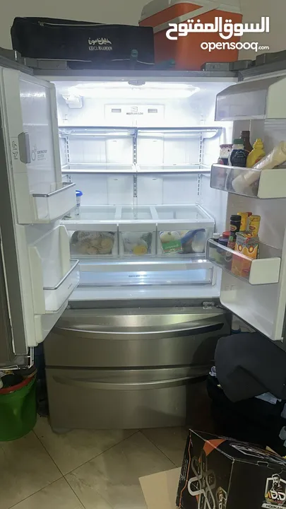 ثلاجة LG وثانية نوع هاير