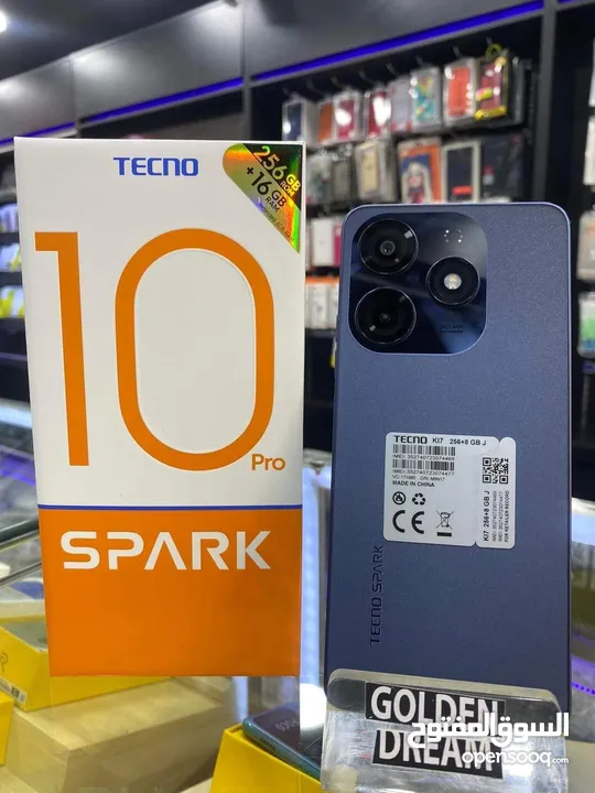 اخو الجديد Spark 10pro رام 16 جيجا 256 أغراضة والكرتونه الأصلية متوفر توصيل