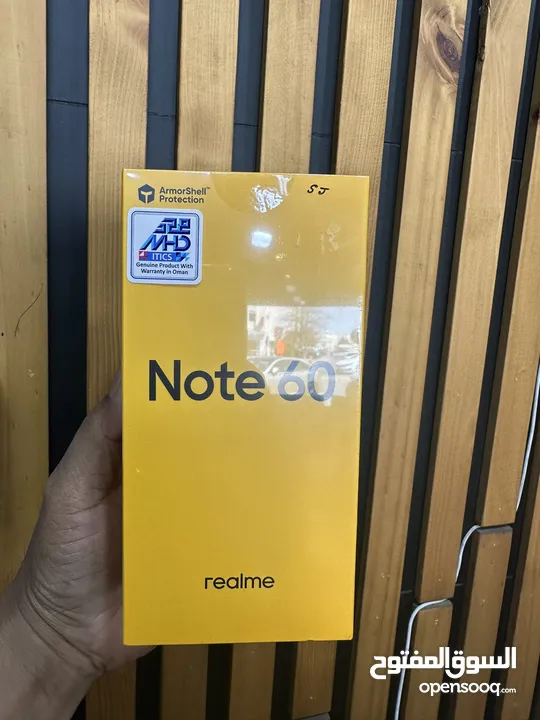 Realme Note 60 ram 4gb memory 128 gb new all color