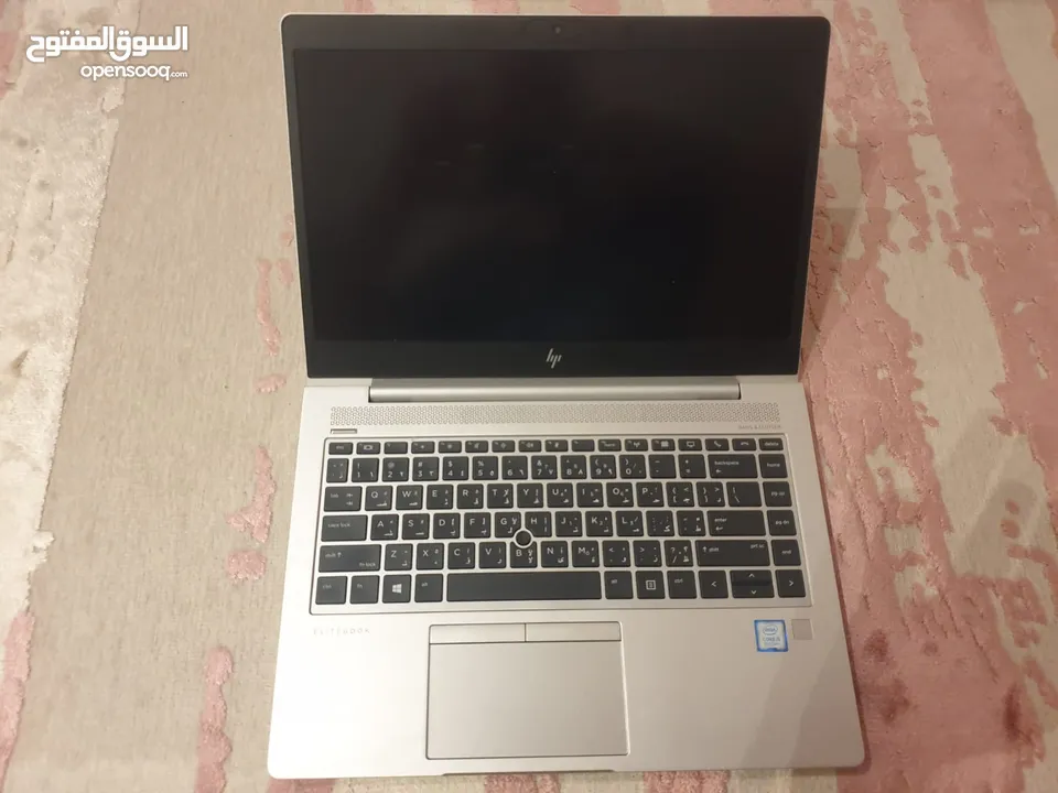 لابتوب بحالة ممتازة  HP EliteBook i5 8350u 16G 250G